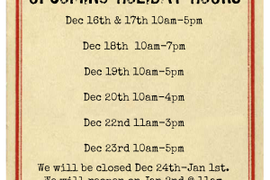 Upcoming Hours